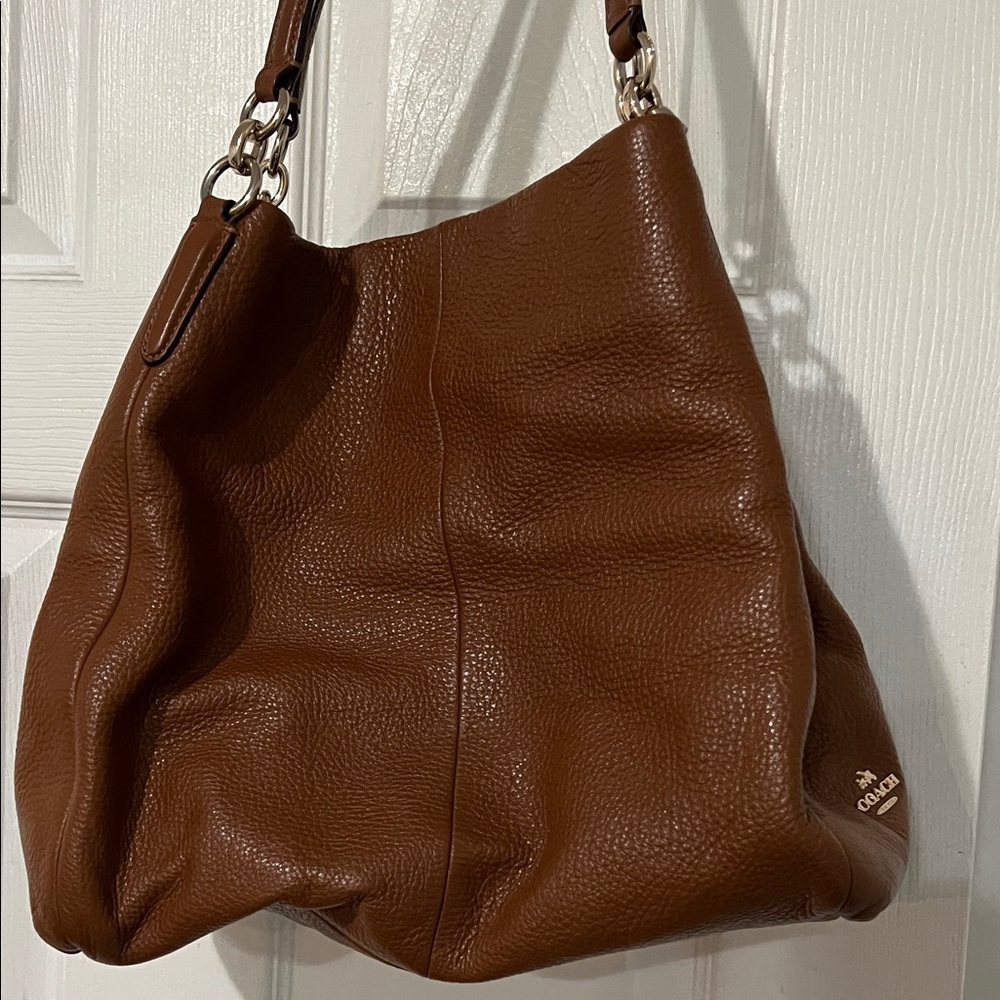Coach Tan Leather Hobo Bag